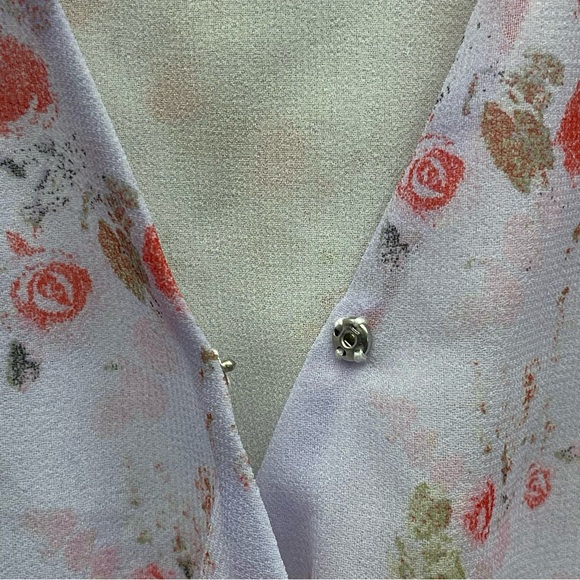 Women's Calvin Klein Wispy Floral Blouse L - Picture 3 of 9